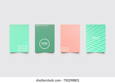 Modern abstract covers set. Abstract shapes composition. Futuristic minimal design.