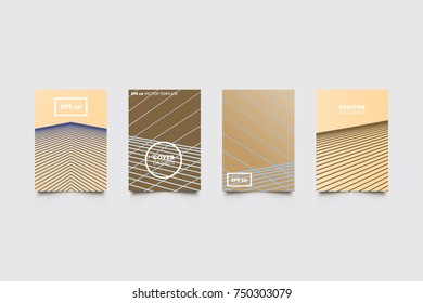 Modern abstract covers set. Abstract shapes composition. Futuristic minimal design.