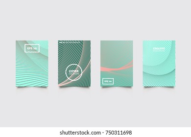 Modern abstract covers set. Abstract shapes composition. Futuristic minimal design.
