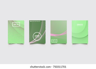 Modern abstract covers set. Abstract shapes composition. Futuristic minimal design.