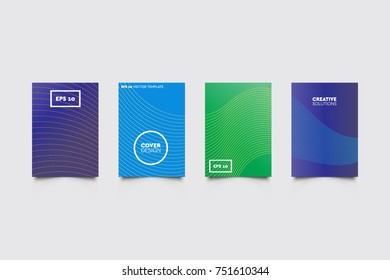 Modern abstract covers set. Abstract shapes composition. Futuristic minimal design.