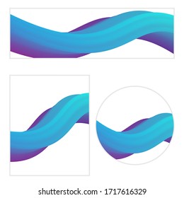 Modern abstract covers set. Vector posters.