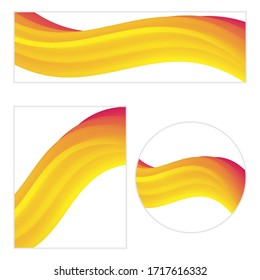 Modern abstract covers set. Vector posters.