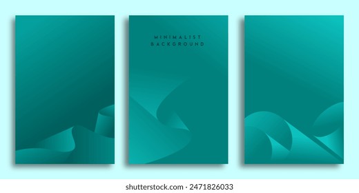 Modern abstract covers set. Abstract wavy background. Gradient waves design template for posters, ad banners, brochures, flyers, covers, websites. Vector image