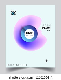 Modern abstract covers template. Cool gradient shapes composition, vector covers design.
