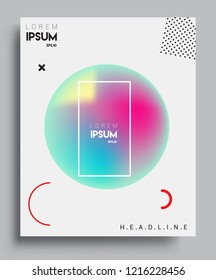 Modern abstract covers template. Cool gradient shapes composition, vector covers design.