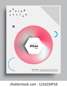 Modern abstract covers template. Cool gradient shapes composition, vector covers design.
