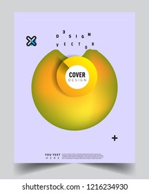 Modern abstract covers template. Cool gradient shapes composition, vector covers design.
