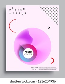 Modern abstract covers template. Cool gradient shapes composition, vector covers design.

