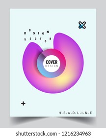 Modern abstract covers template. Cool gradient shapes composition, vector covers design.
