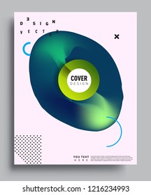 Modern abstract covers template. Cool gradient shapes composition, vector covers design.
