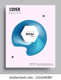 Modern abstract covers template. Cool gradient shapes composition, vector covers design.

