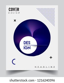 Modern abstract covers template. Cool gradient shapes composition, vector covers design.
