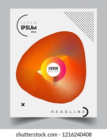 Modern abstract covers template. Cool gradient shapes composition, vector covers design.
