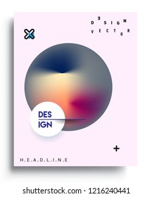 Modern abstract covers template. Cool gradient shapes composition, vector covers design.
