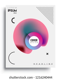 Modern abstract covers template. Cool gradient shapes composition, vector covers design.
