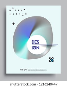 Modern abstract covers template. Cool gradient shapes composition, vector covers design.
