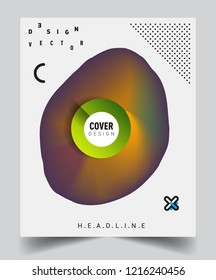 Modern abstract covers template. Cool gradient shapes composition, vector covers design.
