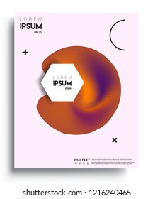 Modern abstract covers template. Cool gradient shapes composition, vector covers design.
