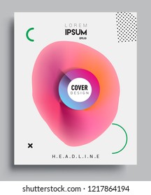Modern abstract covers template. Cool gradient shapes composition, vector covers design.