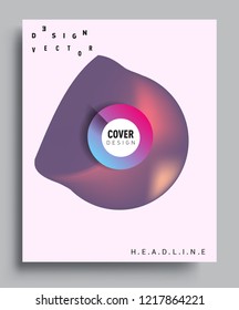 Modern abstract covers template. Cool gradient shapes composition, vector covers design.