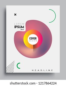 Modern abstract covers template. Cool gradient shapes composition, vector covers design.
