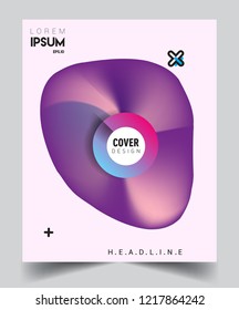 Modern abstract covers template. Cool gradient shapes composition, vector covers design.
