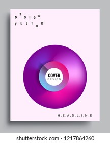 Modern abstract covers template. Cool gradient shapes composition, vector covers design.