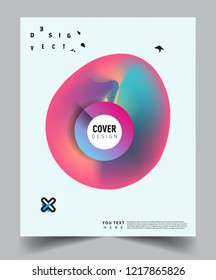Modern abstract covers template. Cool gradient shapes composition, vector covers design.
