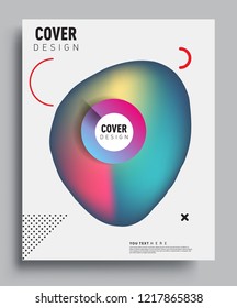 Modern abstract covers template. Cool gradient shapes composition, vector covers design.
