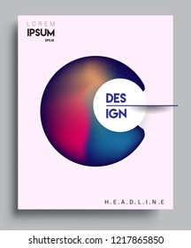 Modern abstract covers template. Cool gradient shapes composition, vector covers design.
