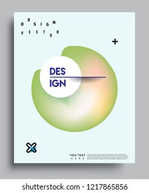 Modern abstract covers template. Cool gradient shapes composition, vector covers design.
