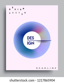 Modern abstract covers template. Cool gradient shapes composition, vector covers design.
