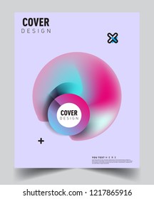 Modern abstract covers template. Cool gradient shapes composition, vector covers design.
