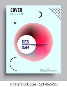 Modern abstract covers template. Cool gradient shapes composition, vector covers design.
