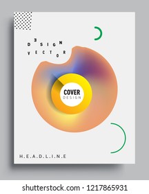 Modern abstract covers template. Cool gradient shapes composition, vector covers design.
