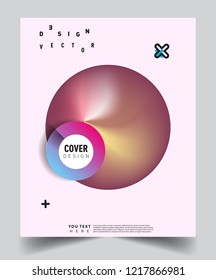 Modern abstract covers template. Cool gradient shapes composition, vector covers design.

