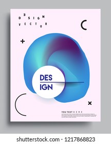 Modern abstract covers template. Cool gradient shapes composition, vector covers design.
