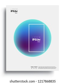 Modern abstract covers template. Cool gradient shapes composition, vector covers design.