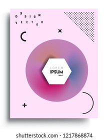 Modern abstract covers template. Cool gradient shapes composition, vector covers design.