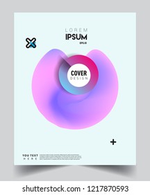 Modern abstract covers template. Cool gradient shapes composition, vector covers design.