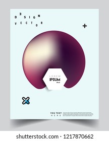 Modern abstract covers template. Cool gradient shapes composition, vector covers design.