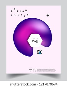 Modern abstract covers template. Cool gradient shapes composition, vector covers design.