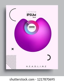 Modern abstract covers template. Cool gradient shapes composition, vector covers design.