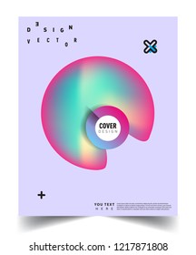 Modern abstract covers template. Cool gradient shapes composition, vector covers design.