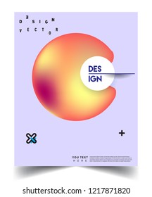 Modern abstract covers template. Cool gradient shapes composition, vector covers design.
