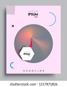 Modern abstract covers template. Cool gradient shapes composition, vector covers design.