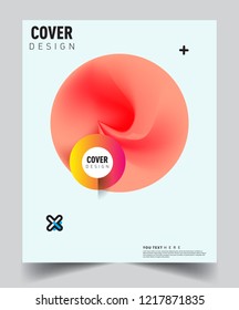 Modern abstract covers template. Cool gradient shapes composition, vector covers design.