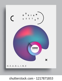 Modern abstract covers template. Cool gradient shapes composition, vector covers design.