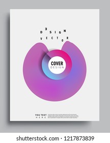 Modern abstract covers template. Cool gradient shapes composition, vector covers design.